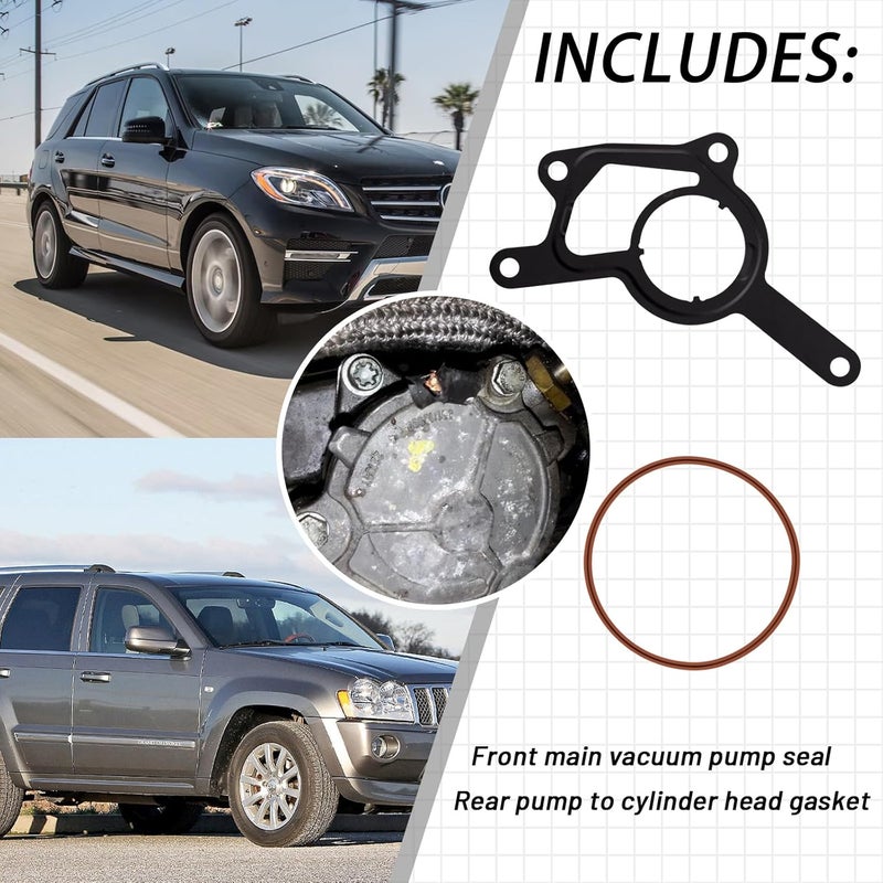 Ciuouient 3.0L Vacuum Pump Seal Rebuild Kits Compatible with 07-09 Mercedes E320,11-13 E350 Bluetec,07-09 Mercedes GL320,06-10 Jeep Commander,05-10 Jeep Grand Cherokee,06-18 Dodge Sprinter 2500 Diesel Engine - Image 5
